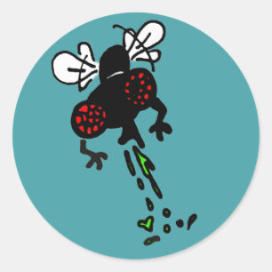 Buzz on this classic round sticker