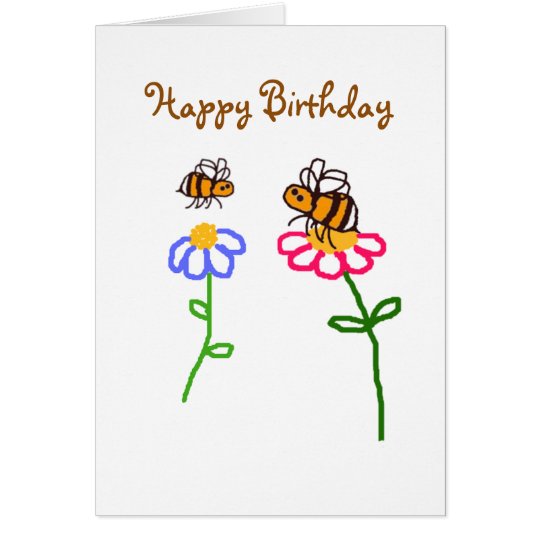 BuzzAboutBees Happy Birthday To You Card