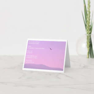 Buzzard soaring card