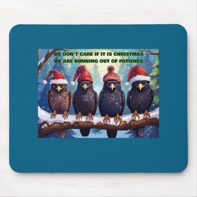 Buzzards On A Limb Losing Patience Mouse Mat (Front)