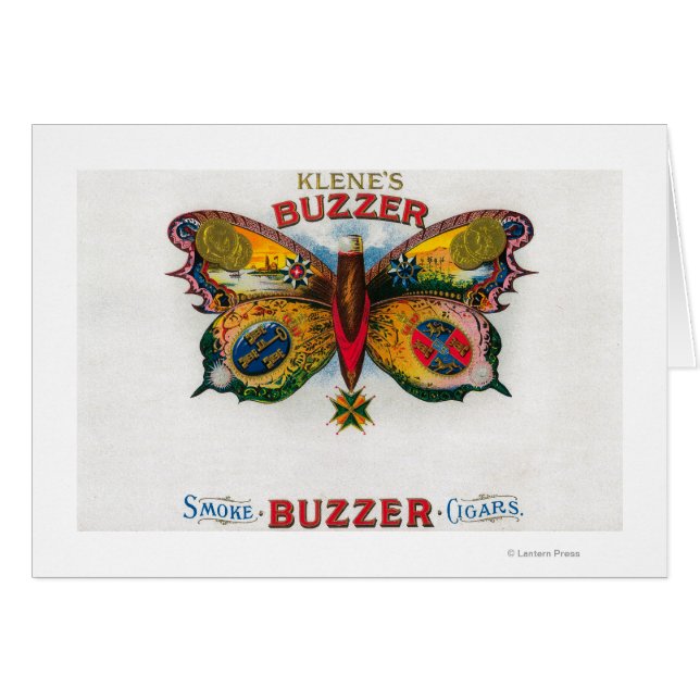 Buzzer Cigar Box Label (Front Horizontal)