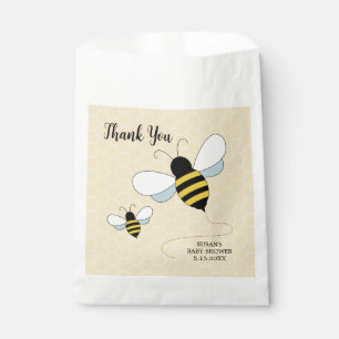 Buzzin Bees Baby Shower favour bags gold