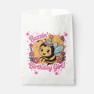 Buzzin' Birthday Girl Bee Theme Cute Bee Lover Favour Bags