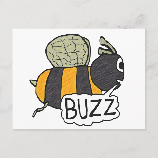 Buzzing Bee Postcard (Front)