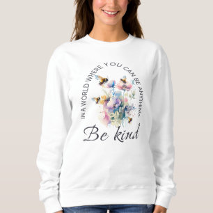 Buzzing Blooms: Bees and Wildflowers T-Shirt Sweatshirt