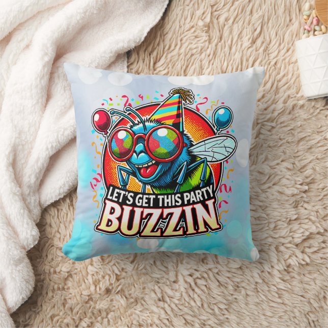 Buzzing Celebration Cushion (Blanket)