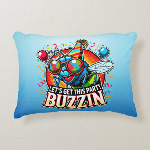Buzzing Celebration Decorative Cushion