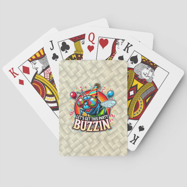 Buzzing Celebration Playing Cards (Back)