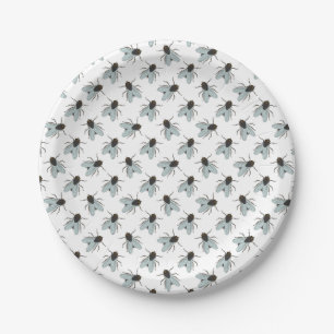 Buzzing House Flies Fly Swatter Insect Yucky Bug Paper Plate