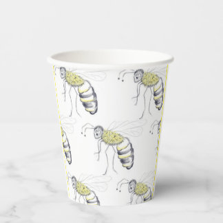 Buzzing with Style – Bee Illustration cups