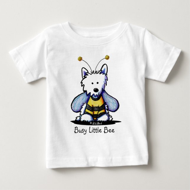 Buzzy Bee Westie Baby T-Shirt (Front)