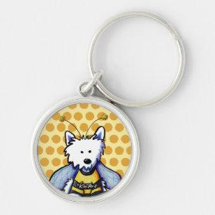 Buzzy Bee Westie Key Ring