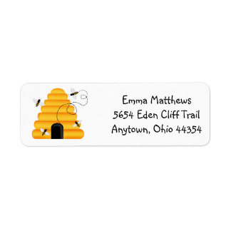 Buzzzing Bees Return Address Labels