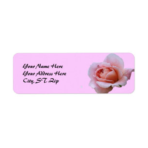 BV- Rose Floral Address Labels