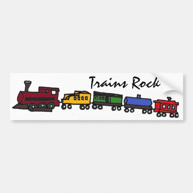 BV-Trains Rock Bumper Sticker (Front)