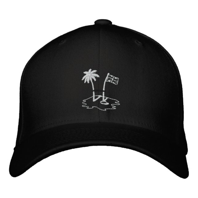 BVI RUGBY Black Embroided Baseball Cap (Front)