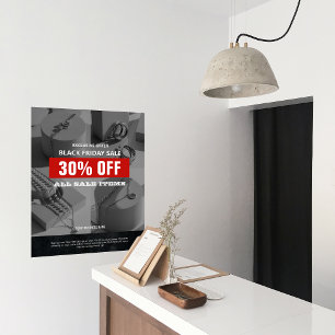 BW 4 Photos Black Friday Sale Product Promo  Poster