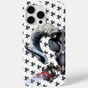 BW! BIOHAZARD WARNING! SKULL iPhone 15 PRO MAX CASE