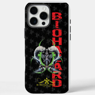 BW! BIOHAZARD WARNING! SKULL iPhone 16 PRO MAX CASE