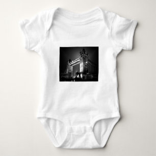 BW Black & White London Tower Bridge Baby Bodysuit