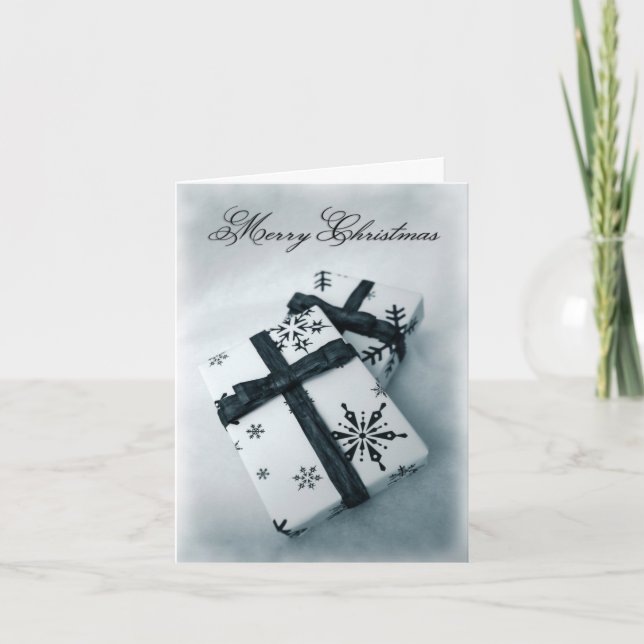 BW Blue Holiday Card (Front)