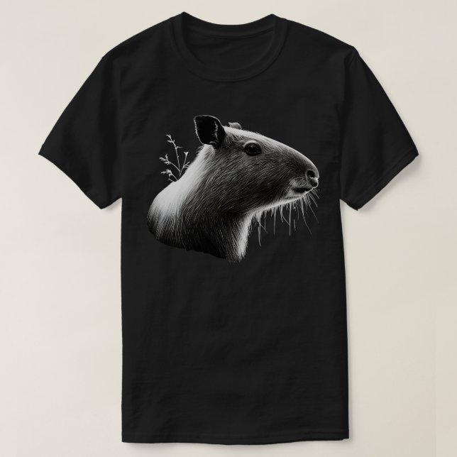 BW Capybara T-Shirt (Design Front)
