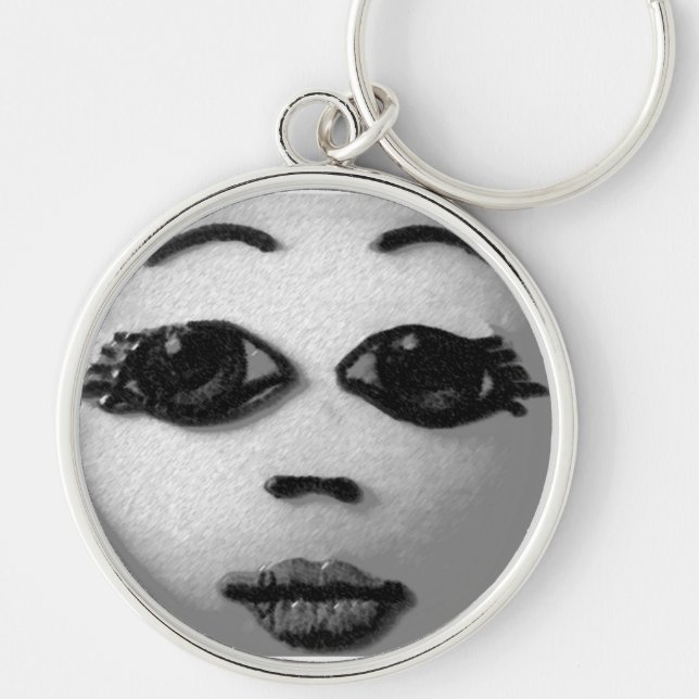 BW Doll Face Key Ring (Front)
