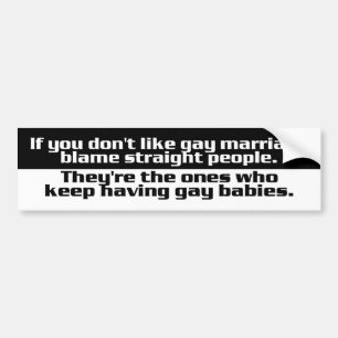 BW_gay_marriage1 Bumper Sticker