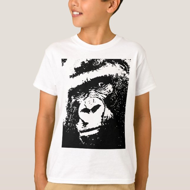 BW Gorilla Face T-Shirt (Front)
