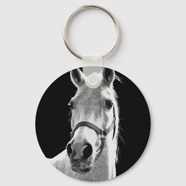 BW Horse Key Ring (Front)