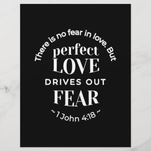 BW 'Perfect Love Drives Out Fear' - 1 John 4:18 Flyer