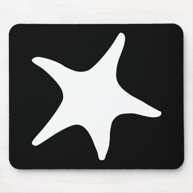 BW Starfish Mouse Mat (Front)