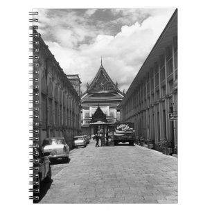 BW Thailand Bangkok Royal palace 1980 Notebook