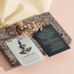 BW Yoga Instructor Brushstrokes Class Pass Loyalty