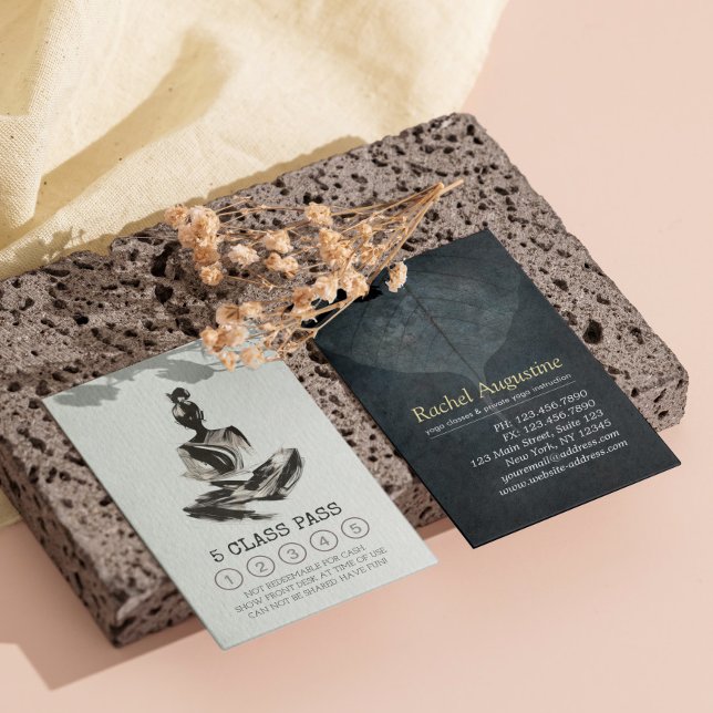 BW Yoga Instructor Brushstrokes Class Pass Loyalty (Creator Uploaded)