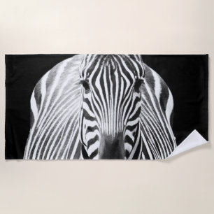 BW Zebra Beach Towel
