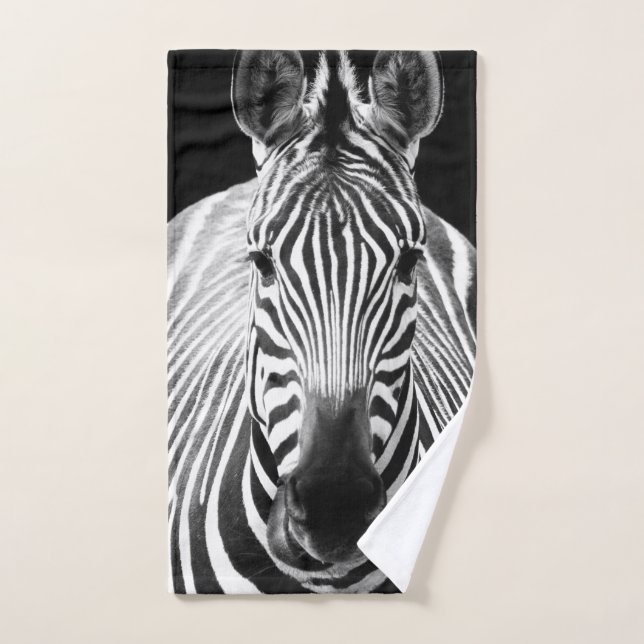 BW Zebra Hand Towel (Hand Towel)