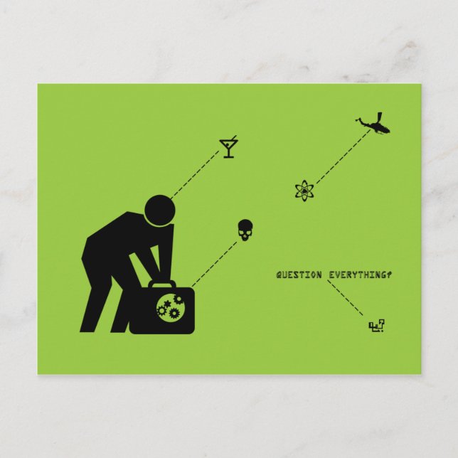 Bwamm - Question Everything 004 Postcard (Front)