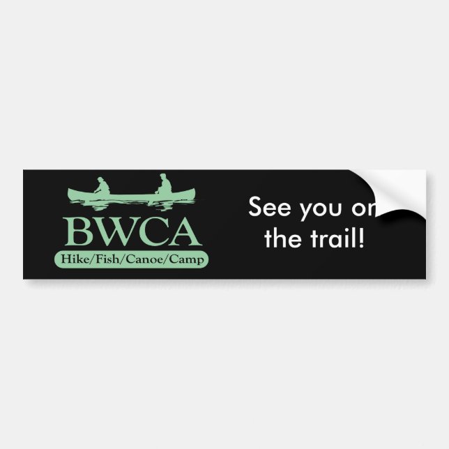 BWCA / Hike Fish Canoe Camp Bumper Sticker (Front)