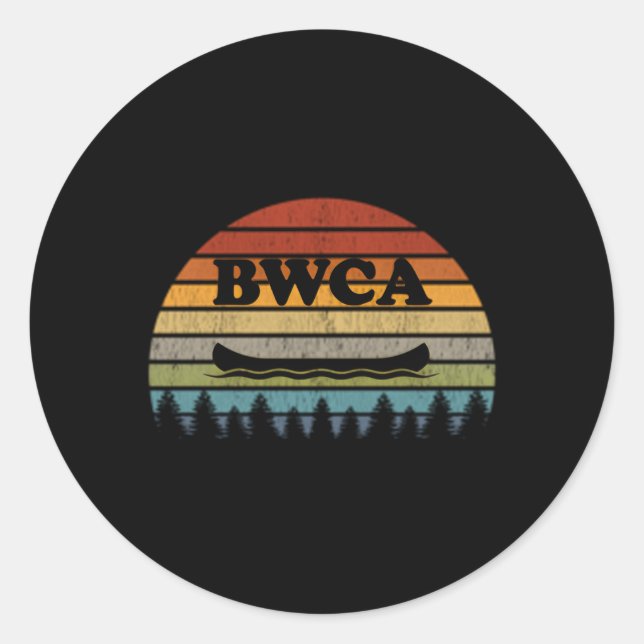 Bwca Minnesota Canoe Classic Round Sticker (Front)