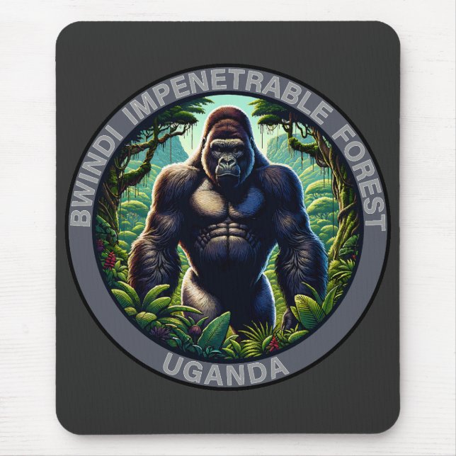 Bwindi Impenetrable Forest Uganda Mouse Mat (Front)