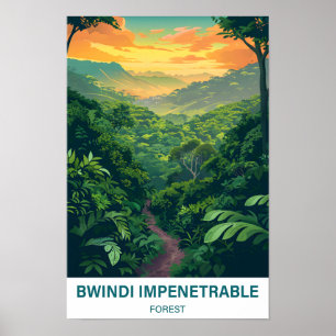 Bwindi Impenetrable Forest Uganda Travel Poster