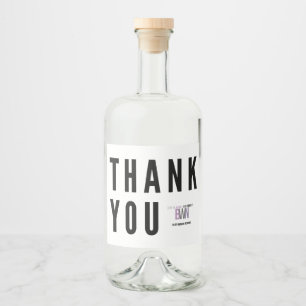 (BWN) Thank You Collection - Mini Liquor Bottle Label