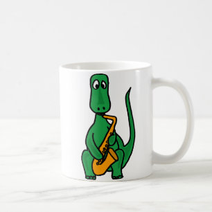 BX- Dinosaur Plaing the Saxophone Mug