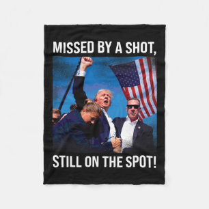 By A Shot Donald Trump Historical Moment Fleece Blanket