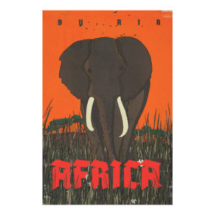 By Air Africa Travel Poster