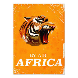 By Air Africa travel poster