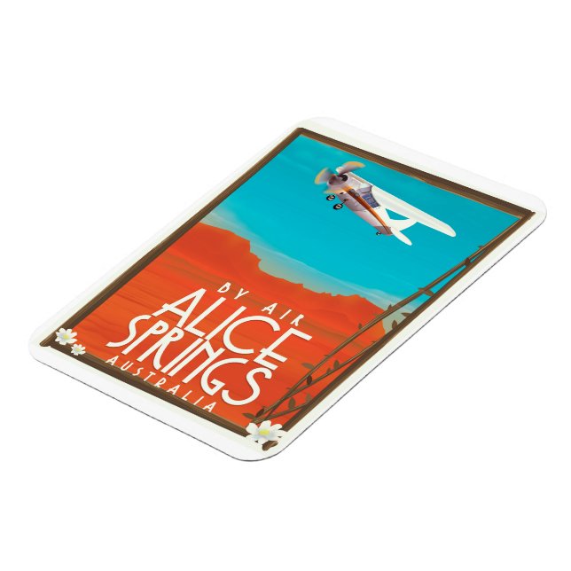 By Air - Alice Springs Australia Magnet (Left Side)