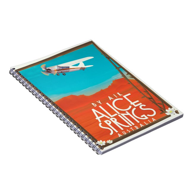 By Air - Alice Springs Australia Notebook (Right Side)