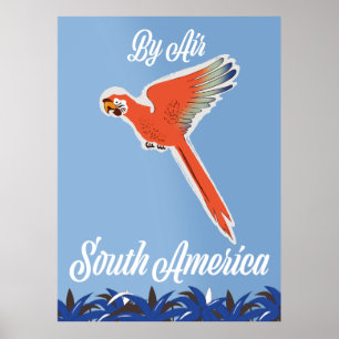 By Air South America Poster